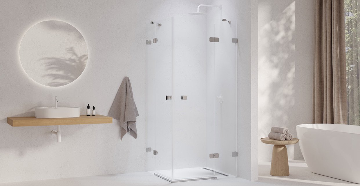 Shower enclosures with 100% safe glass